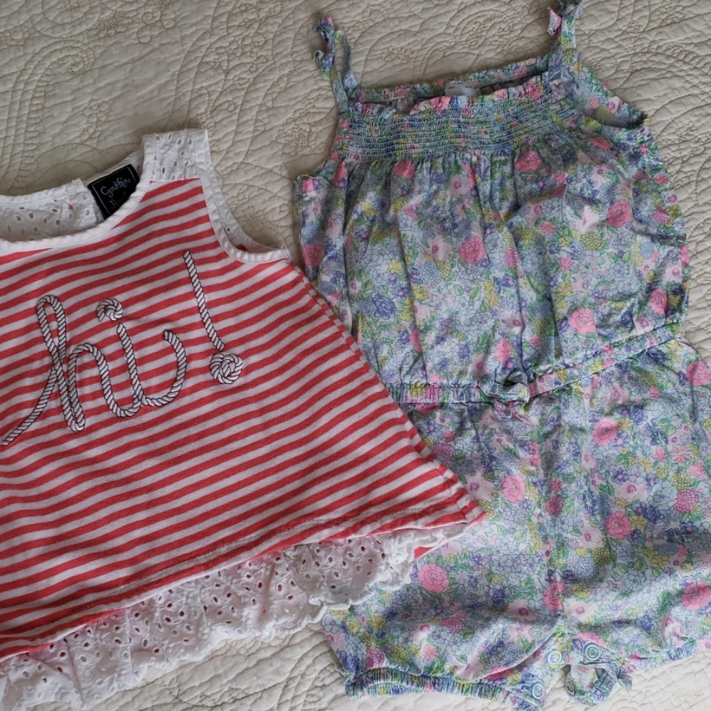 Two 24 mos Tank/Romper